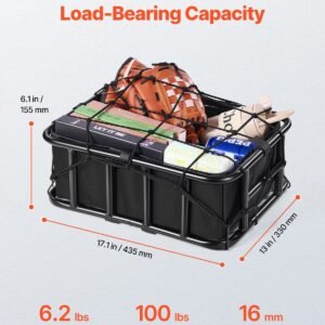 rear bike basket medium bicycle basket cargo net rainproof cover liner