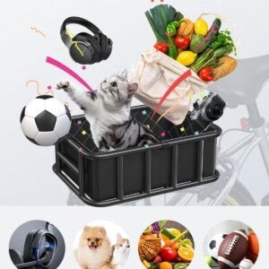 rear bike basket medium bicycle basket cargo net rainproof cover liner