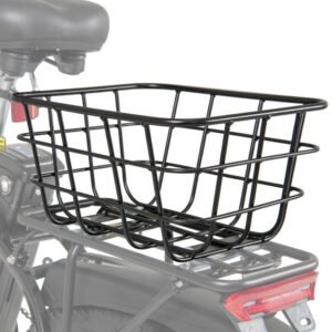 electric bicycle rear basket heavy duty metal rear bicycle basket (bicycle basket)