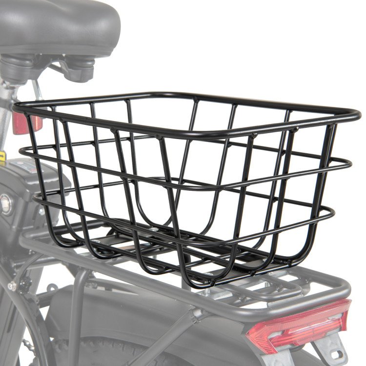 electric bicycle rear basket heavy duty metal rear bicycle basket (bicycle basket) electric bicycle rear basket heavy duty metal rear bicycle basket (bicycle basket)