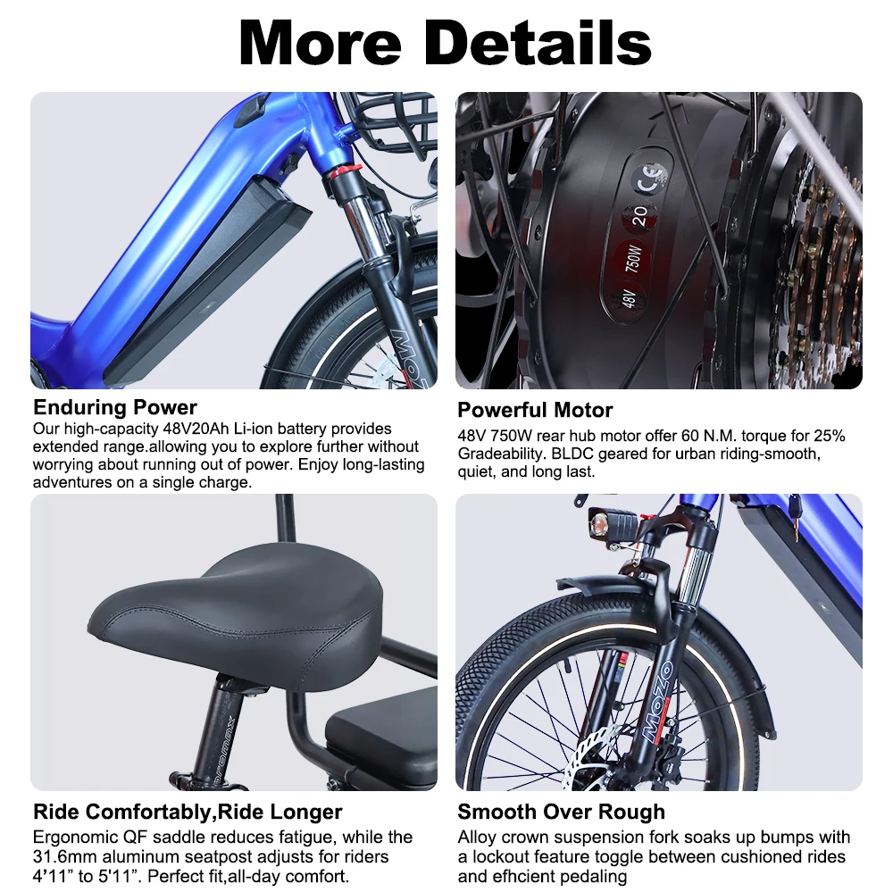 ALWAYBIKE AEB69 750W Dual-Seat Electric Bike Kf S5faed3718edd4b0c962e88ee1b87f6b12