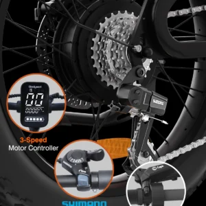 bodywel f20 fat tire ebike 20inch electric bicycle 500w 48v 13.5ah battery all terrain e dirt bike for adults