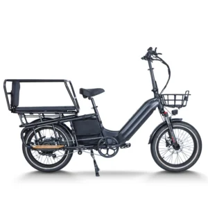 2025 cargo electric bike for adults,1400w peak 48v 20ah li ion family cargo e bike long tail, 20"*3 utility e bike man woman