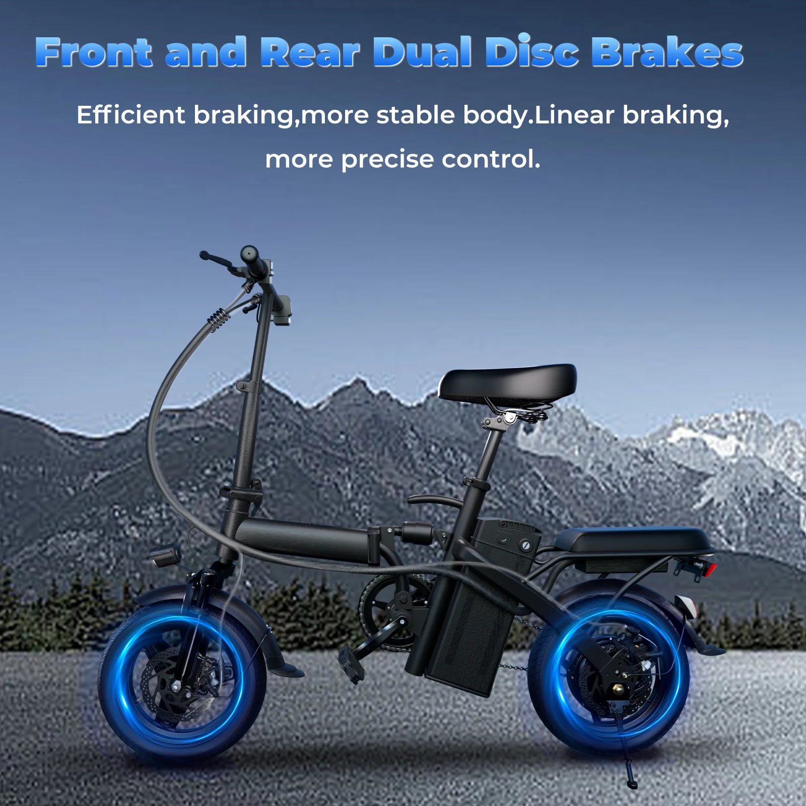 lelekuai 500w adult electric bike, 20 mph, 48v 10.4ah removable battery, 14 inch folding electric bike, multi shock absorption lelekuai 500w adult electric bike, 20 mph, 48v 10.4ah removable battery, 14 inch folding electric bike, multi shock absorption