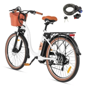 dyu c6pro electric bicycle peak 500w motor 36v15.6ah lithium battery electric bike 26 inch city e bike