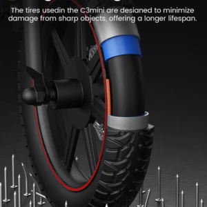 dyu c3 14 inch electric bicycle peak 500w motor 36v7.8ah lithium battery electric bike , city e bike