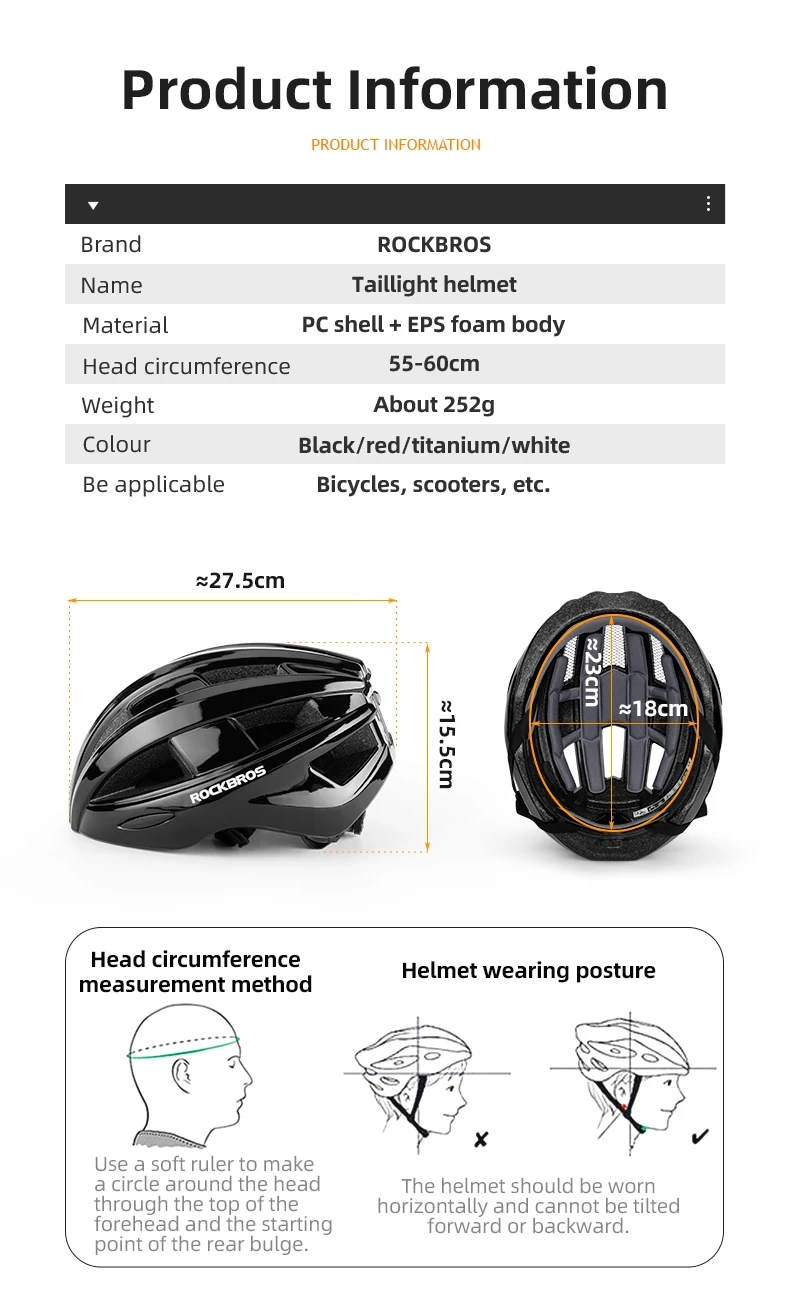 ROCKBROS Bicycle Helmet LED Rear Light Rechargeable Intergrally-molded Cycling Helmet MTB Road Bike Helmet Sport Safe Hat Helmet Kf H8e3f7b39c4094a1584fdaa06484dea0cQ