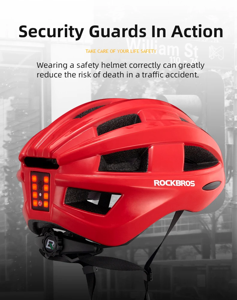 ROCKBROS Bicycle Helmet LED Rear Light Rechargeable Intergrally-molded Cycling Helmet MTB Road Bike Helmet Sport Safe Hat Helmet Kf Hea28c37db6454e089a48294142b25e331