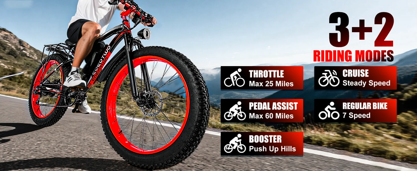 EOEOTWO E01 1000W Electric Bike 48V 15Ah – 26” Fat Tire E-Bike Kf S025d0e9e3fac4c4cb23166d9a117aeb8V