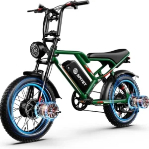 amyet s8 adults electric bike for men 2000w dual motor bicycle 48v 25ah battery 20" ebike electric e bikes mountain moped ebikes