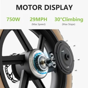 electric 750w aluminum alloy 48v30ah lithium battery central motor carry 330lb ebike adult cargo multiple shock absorption bike