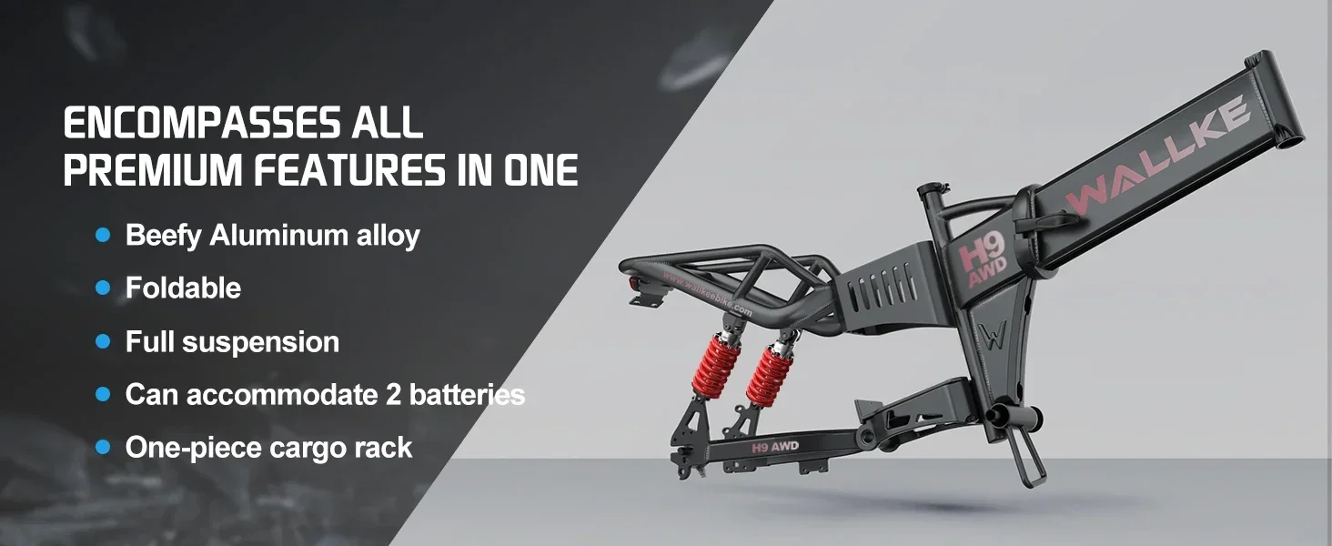 Wallke H9 AWD 2000W Folding Ebike 60Ah Fat Tire Electric Bike Kf S05b20d5ad3af4c1f9e6a2527535fc9d1S