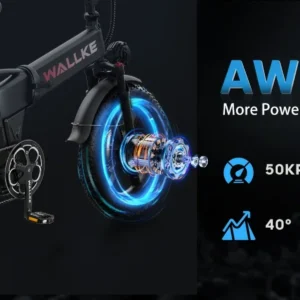 ebike h9 awd city electric bicycle 2000w folding 60ah ebike 20*4.0" fat tire mountain multiple shock absorption all terrain bike