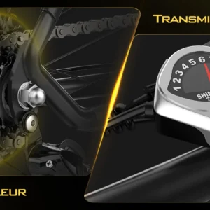 26'' electric bike for adults,750w peak motor mountain ebike,22mph up to 45 miles,7 speed,removable battery,commuter e bike