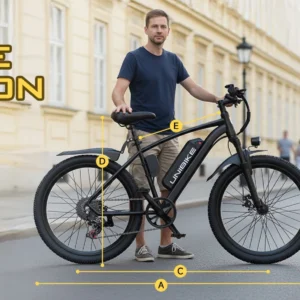 26'' electric bike for adults,750w peak motor mountain ebike,22mph up to 45 miles,7 speed,removable battery,commuter e bike