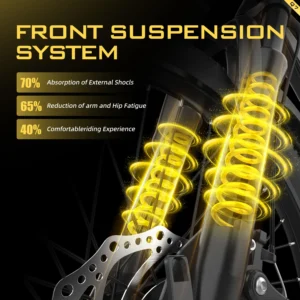 26'' electric bike for adults,750w peak motor mountain ebike,22mph up to 45 miles,7 speed,removable battery,commuter e bike