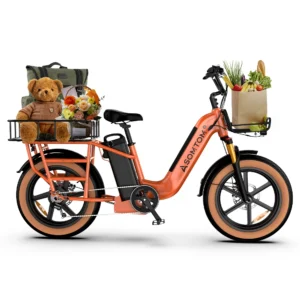 electric 750w aluminum alloy 48v30ah lithium battery central motor carry 330lb ebike adult cargo multiple shock absorption bike