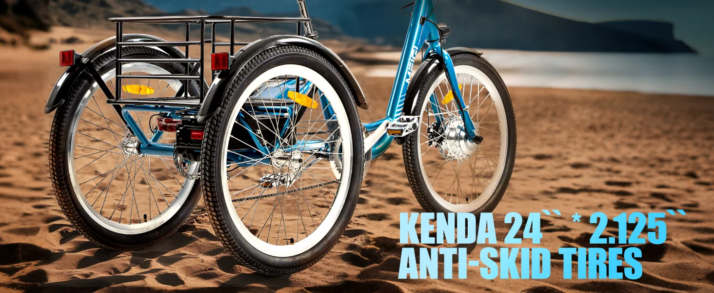 3 Wheel Electric Cargo Tricycle 750W 36V – 24″ City E-Trike for Adults Kf S20ee7865d08a41e4a5799eab8936e2f7O