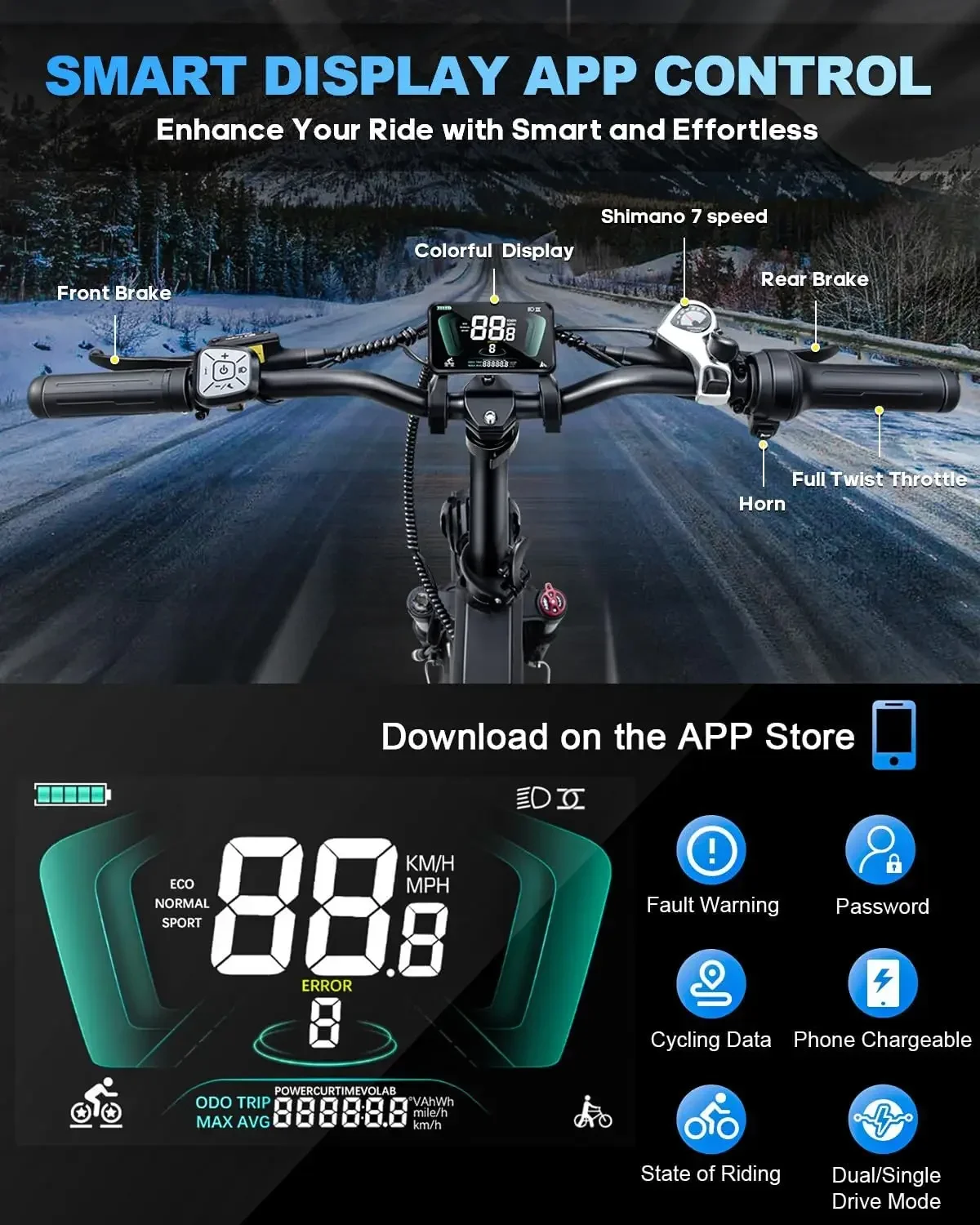 ebike h9 awd city electric bicycle 2000w folding 60ah ebike 20*4.0" fat tire mountain multiple shock absorption all terrain bike ebike h9 awd city electric bicycle 2000w folding 60ah ebike 20*4.0" fat tire mountain multiple shock absorption all terrain bike