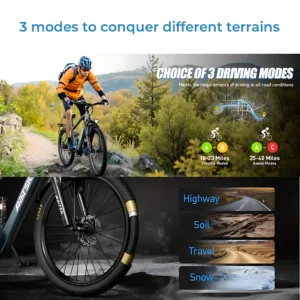 26'' electric bike for adults,750w peak motor mountain ebike,25mph up to 40miles,7 speed,shock absorbers,commuter e bike