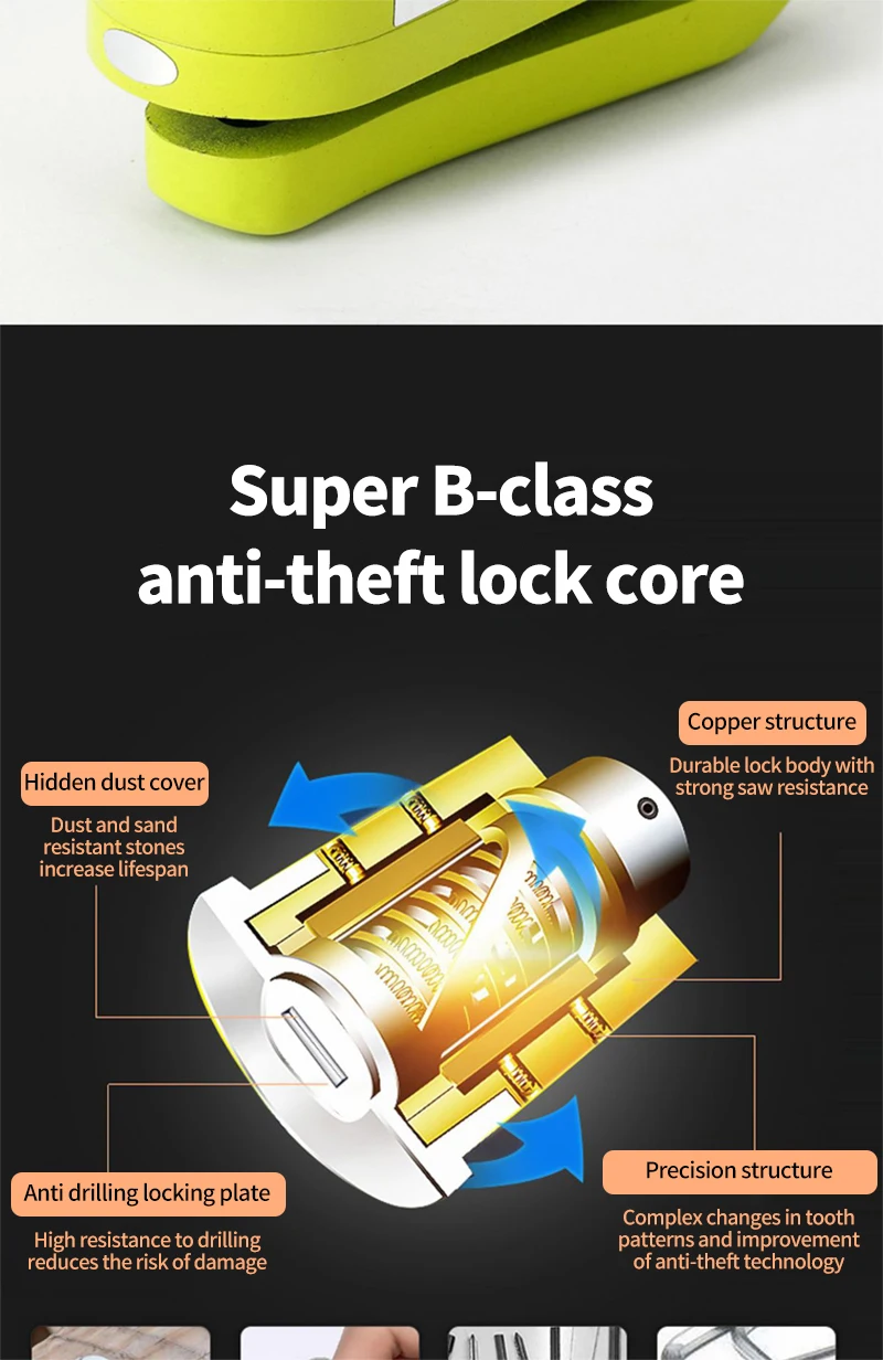 Motorcycle & Bicycle Disc Brake Anti-Theft Lock with Alarm – C2223 Kf S28f3733706654d0191143c37815024398