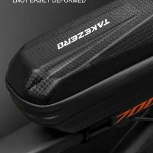 1l eva hard shell bicycle bag for mountain & road bikes front beam bag, waterproof top tube bag, cycling equipment