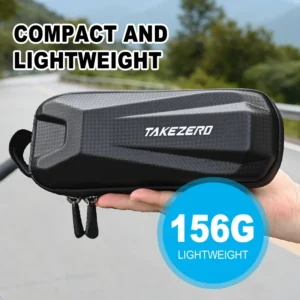 1l eva hard shell bicycle bag for mountain & road bikes front beam bag, waterproof top tube bag, cycling equipment