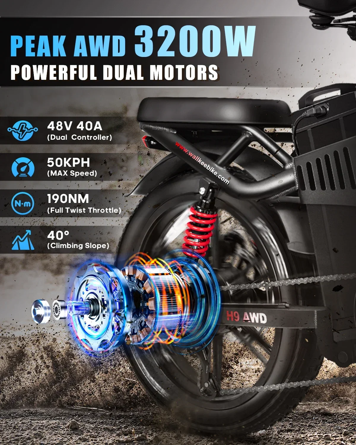 ebike h9 awd city electric bicycle 2000w folding 60ah ebike 20*4.0" fat tire mountain multiple shock absorption all terrain bike ebike h9 awd city electric bicycle 2000w folding 60ah ebike 20*4.0" fat tire mountain multiple shock absorption all terrain bike