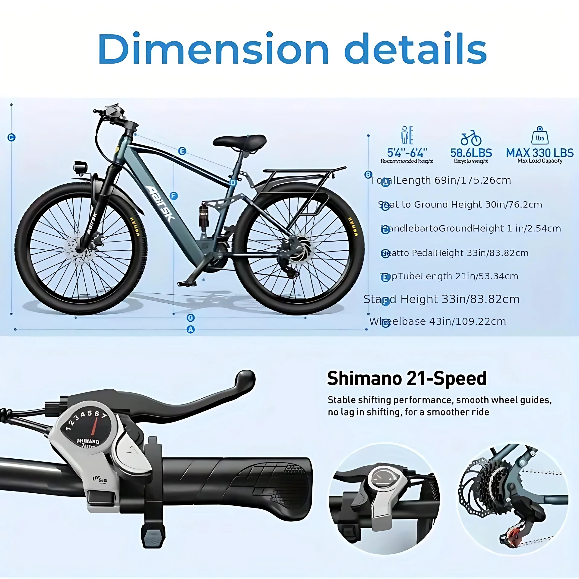 26'' electric bike for adults,750w peak motor mountain ebike,25mph up to 40miles,7 speed,shock absorbers,commuter e bike 26'' electric bike for adults,750w peak motor mountain ebike,25mph up to 40miles,7 speed,shock absorbers,commuter e bike