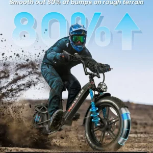 w wallke h7 awd electric bike 60ah 3200w peak dual motor ebike 20” fat tire electric bicycle 34mph step thru e bike app control