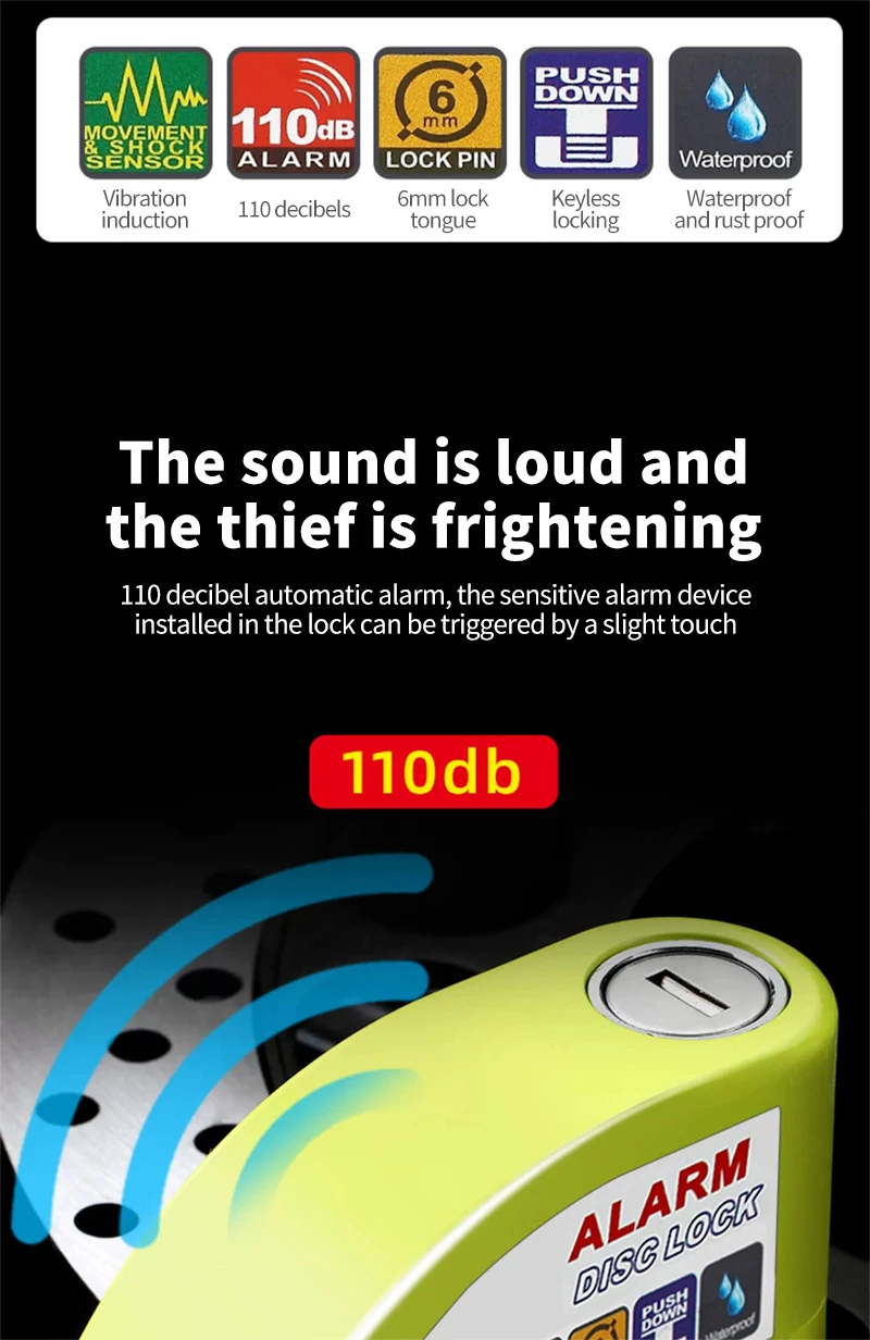 Motorcycle & Bicycle Disc Brake Anti-Theft Lock with Alarm – C2223 Kf S35bdc8fe889042fd9882e832d7d040e9T