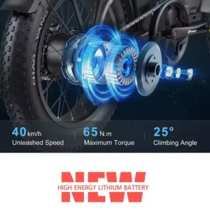 blj ebike 20x4.0 tire 750w 48v 13ah 20 inches men's and women's electric bicycle, suitable for urban beaches.