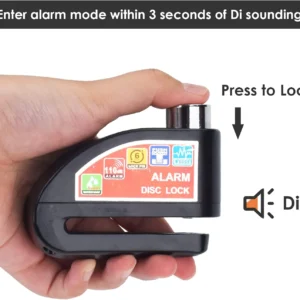 motorcycle scooter disc brake lock motor bicycle anti theft wheel disc brake lock waterproof security alarm protection