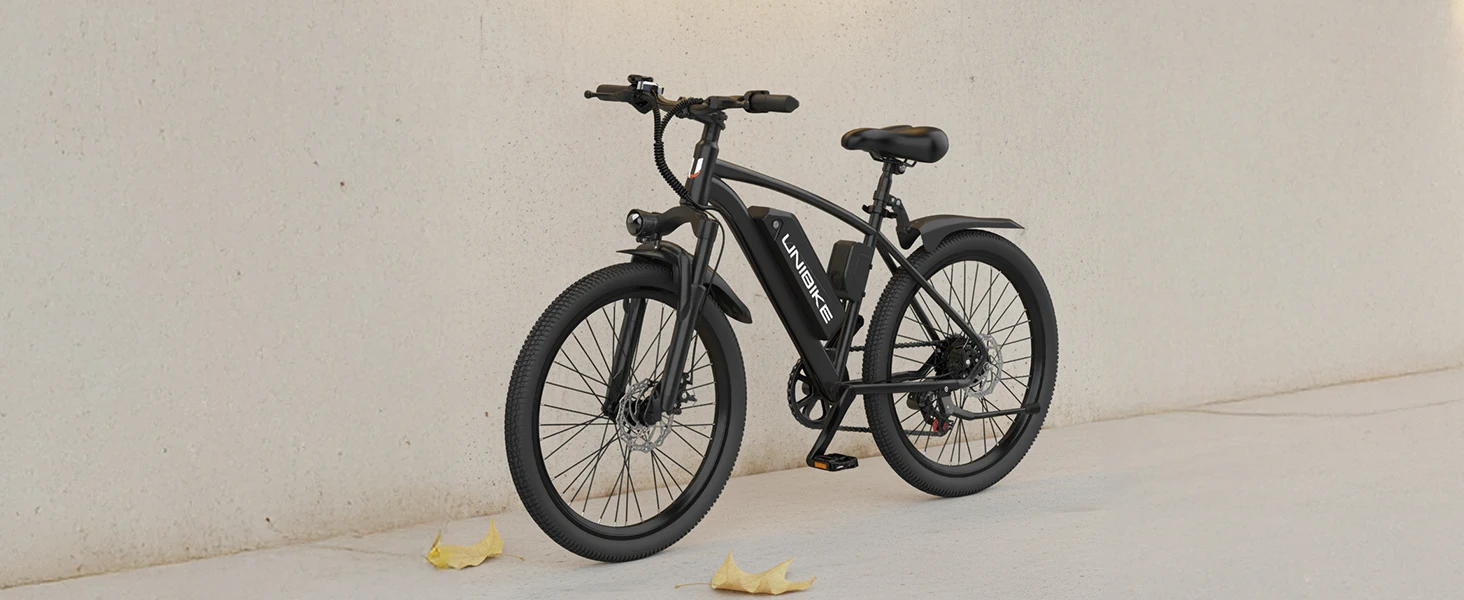 Aairsk Q7 26″ Electric Bike 400W (750W Peak) Commuter E-Bike 48 Miles Range Kf S403576cd21d8489ba5d66e2e70686078X