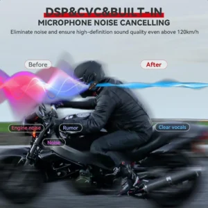 motorcycle bluetooth headset v5.2 with music sharing 2way motorcycle helmet bluetooth with ip67 waterproof helmet intercom comm