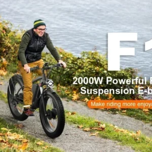 electric bike f1 2000w dual motor 48v 22ah battery adult electric bicycle 26inch tire hydraulic brake snow beach mountain e bike