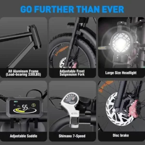 ridstar q20 52v40ah 2000w electric bike dual motor battery 20*4.0inch fat tire ebike mountain snow electric bicycle off road mtb