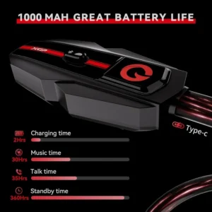 motorcycle bluetooth headset v5.2 with music sharing 2way motorcycle helmet bluetooth with ip67 waterproof helmet intercom comm