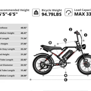 amyet s8 adults electric bike for men 2000w dual motor bicycle 48v 25ah battery 20" ebike electric e bikes mountain moped ebikes