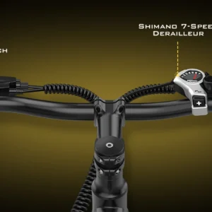 26'' electric bike for adults,750w peak motor mountain ebike,22mph up to 45 miles,7 speed,removable battery,commuter e bike