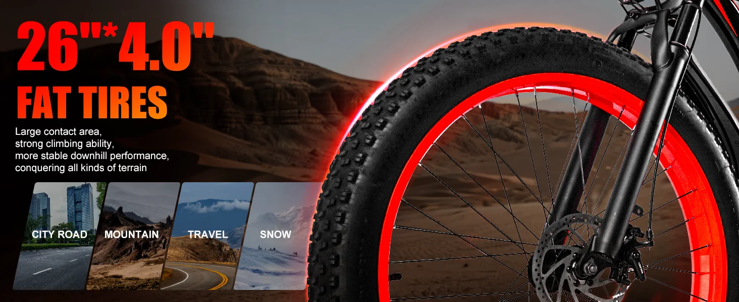 EOEOTWO E01 1000W Electric Bike 48V 15Ah – 26” Fat Tire E-Bike Kf S8a8ee5841565450c9d7361fdbf9b62f6Q