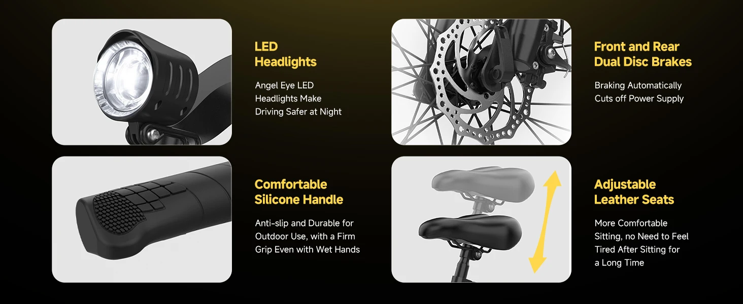 Aairsk Q7 26″ Electric Bike 400W (750W Peak) Commuter E-Bike 48 Miles Range Kf S8c00afcedc0a4f0d864157bd2e465c23C