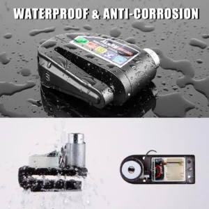 motorcycle scooter disc brake lock motor bicycle anti theft wheel disc brake lock waterproof security alarm protection