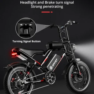 amyet s8 adults electric bike for men 2000w dual motor bicycle 48v 25ah battery 20" ebike electric e bikes mountain moped ebikes