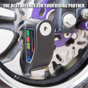 motorcycle scooter disc brake lock motor bicycle anti theft wheel disc brake lock waterproof security alarm protection