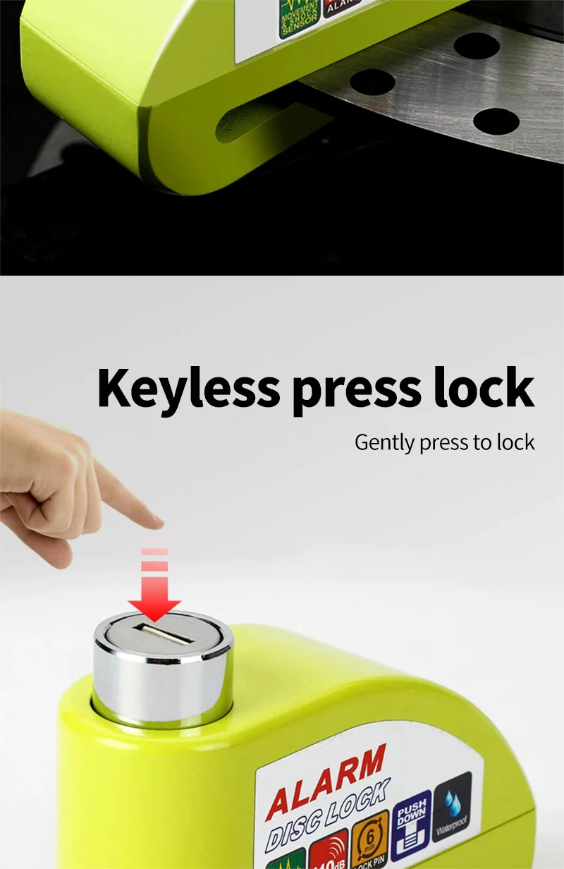 Motorcycle & Bicycle Disc Brake Anti-Theft Lock with Alarm – C2223 Kf S97e44780d00f432ba144fdb2b0032138V