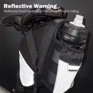 bike saddle bag waterproof bike rear under seat storage bag water bottle pocket cycling pouch for mtb mountain road bike 1.5l