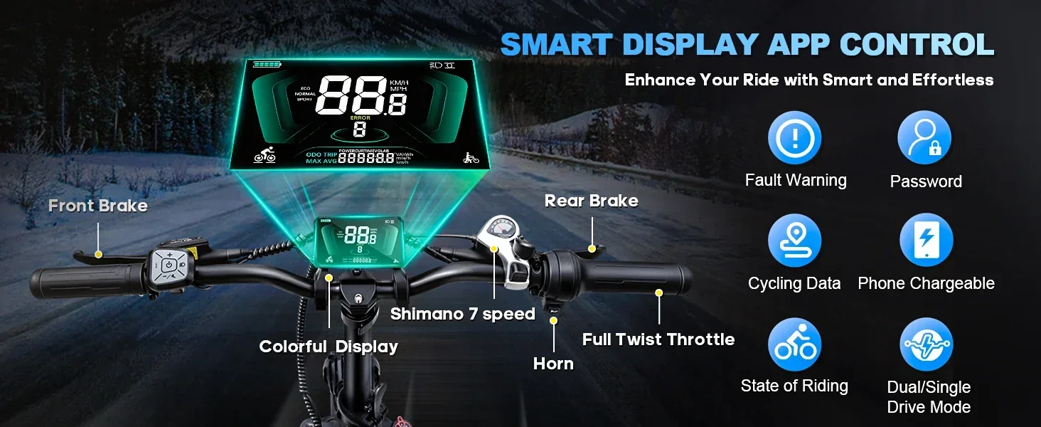 ebike h9 awd city electric bicycle 2000w folding 60ah ebike 20*4.0" fat tire mountain multiple shock absorption all terrain bike ebike h9 awd city electric bicycle 2000w folding 60ah ebike 20*4.0" fat tire mountain multiple shock absorption all terrain bike