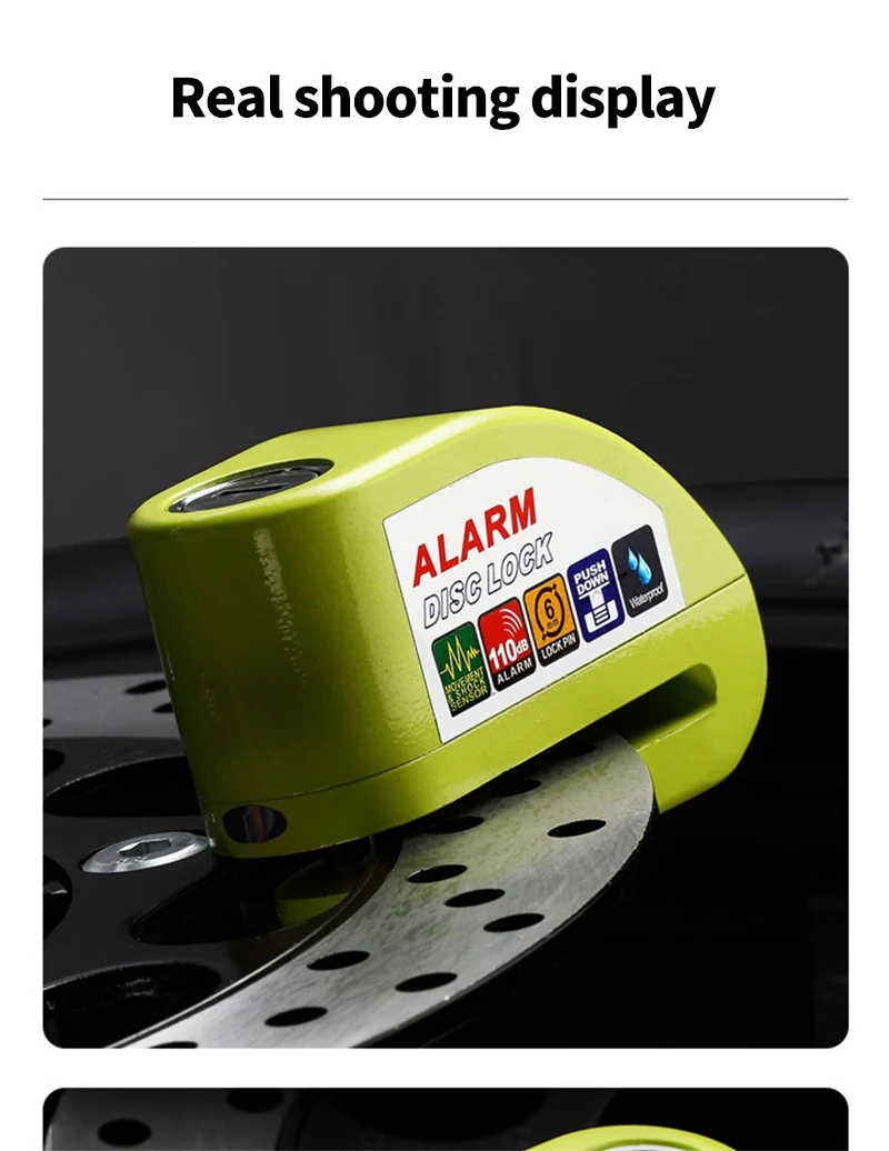 Motorcycle & Bicycle Disc Brake Anti-Theft Lock with Alarm – C2223 Kf Sa5ef1628514e4280a52290b5f01c51643