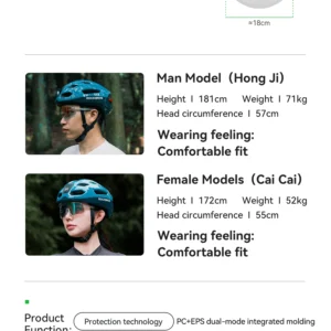 rockbros bike helmet light helmet with remote control rechargeable tail light bicycle cycling helmet intelligent safety helmet